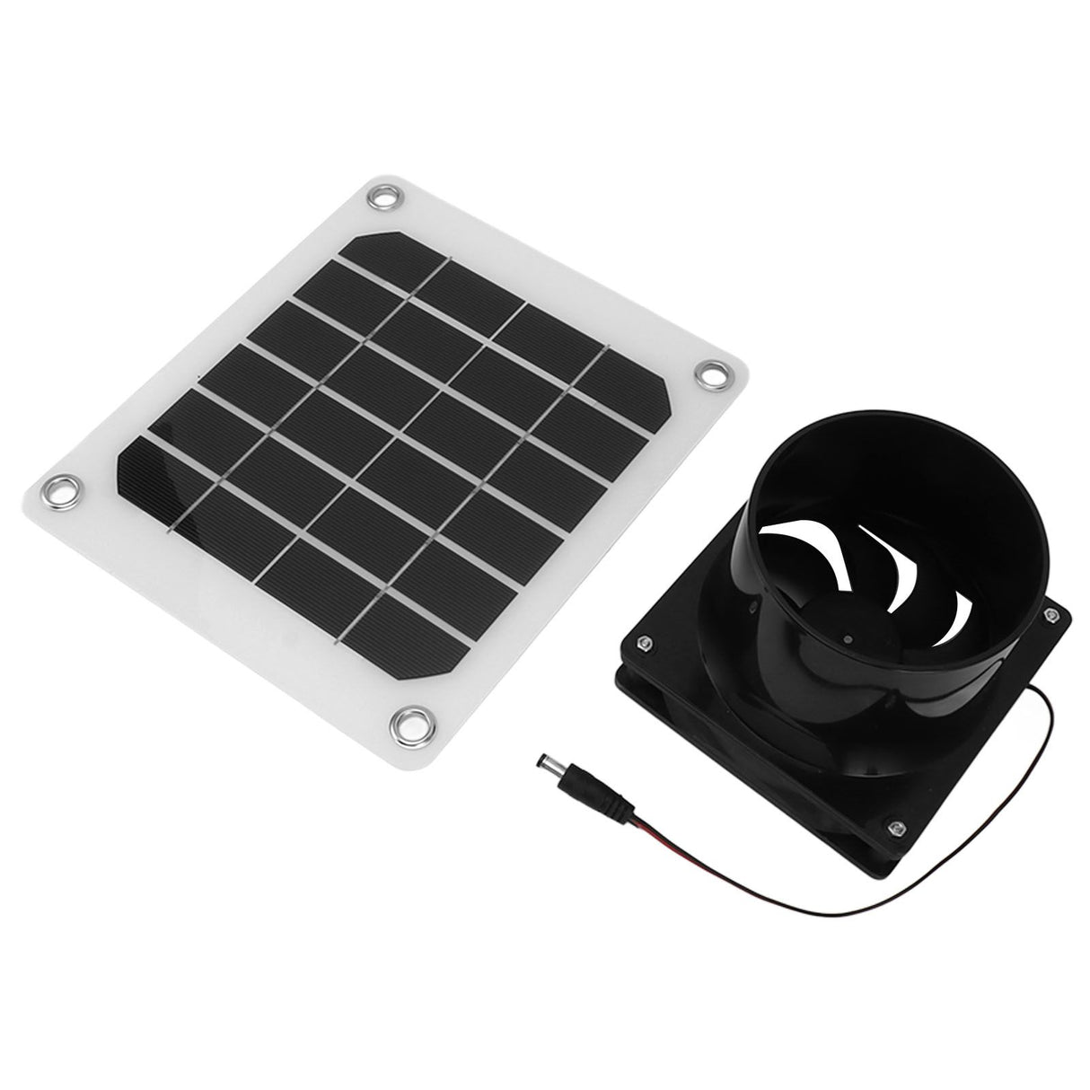 20W Solar Panel Exhaust Fan Kit with Protective Net 6 Inch Portable Solar Powered Fan for Pet Chicken House