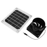 20W Solar Panel Exhaust Fan Kit with Protective Net 6 Inch Portable Solar Powered Fan for Pet Chicken House - 45-Degree Angle