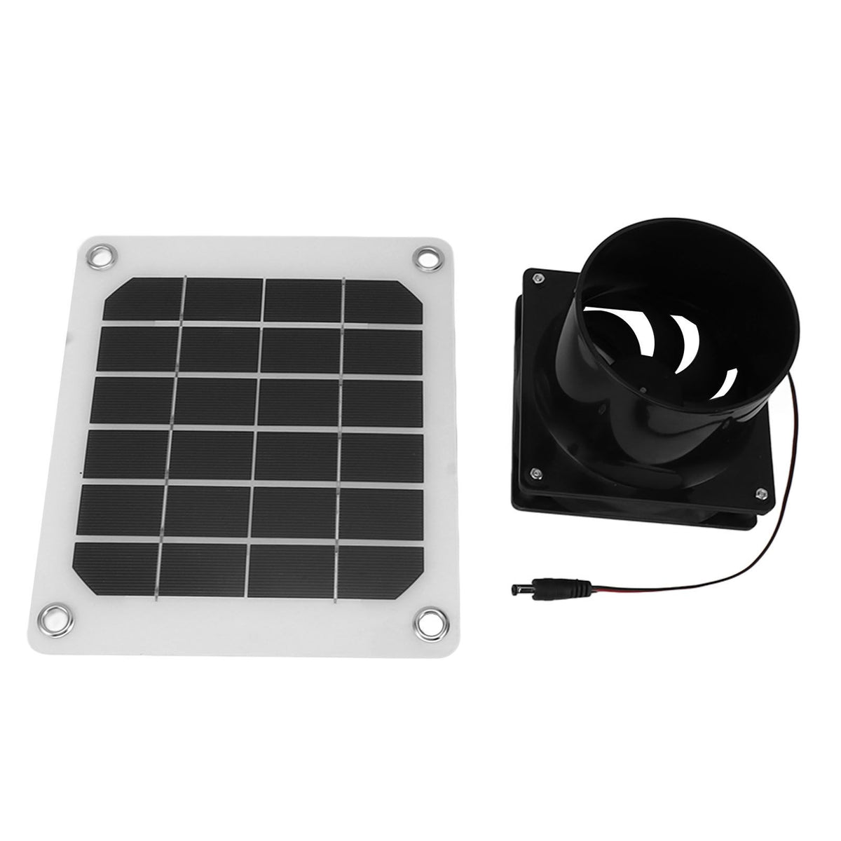 20W Solar Panel Exhaust Fan Kit with Protective Net 6 Inch Portable Solar Powered Fan for Pet Chicken House