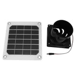 20W Solar Panel Exhaust Fan Kit with Protective Net 6 Inch Portable Solar Powered Fan for Pet Chicken House - Rear View