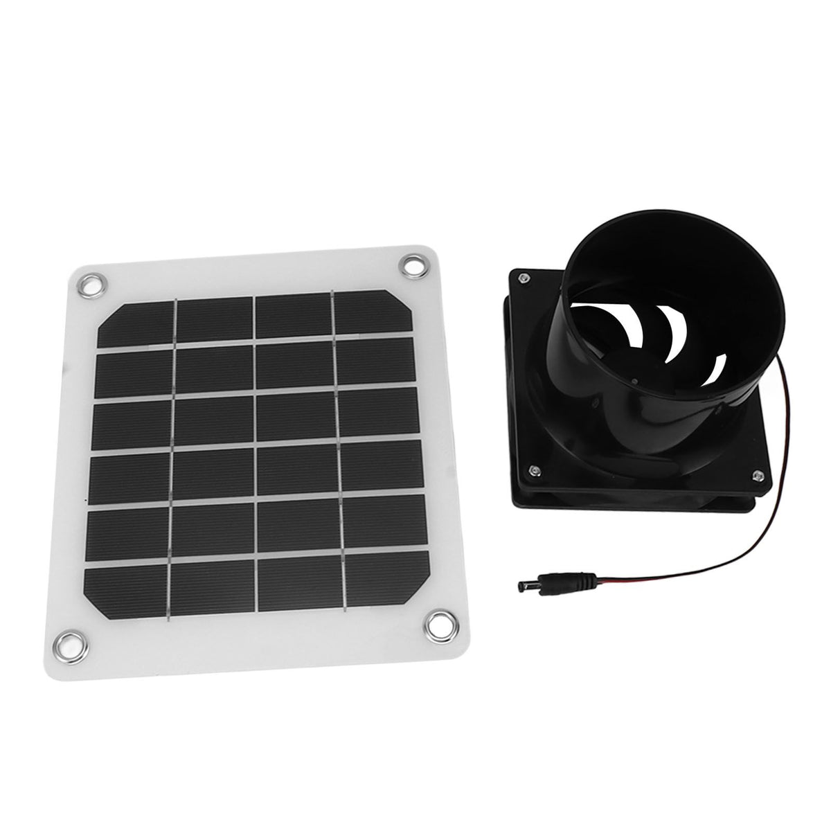 20W Solar Panel Exhaust Fan Kit with Protective Net 6 Inch Portable Solar Powered Fan for Pet Chicken House