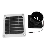 20W Solar Panel Exhaust Fan Kit with Protective Net 6 Inch Portable Solar Powered Fan for Pet Chicken House - Low Angle