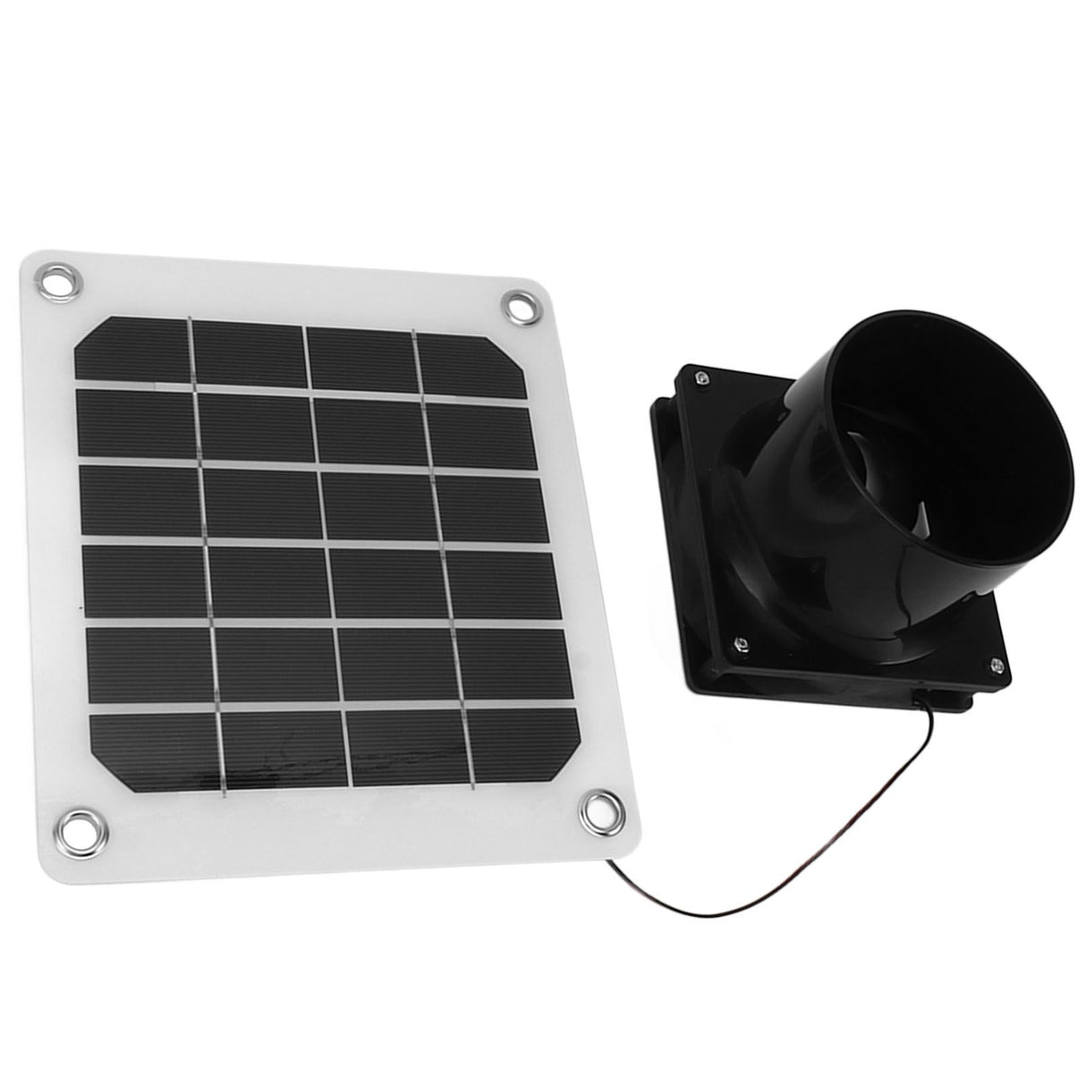 20W Solar Panel Exhaust Fan Kit with Protective Net 6 Inch Portable Solar Powered Fan for Pet Chicken House