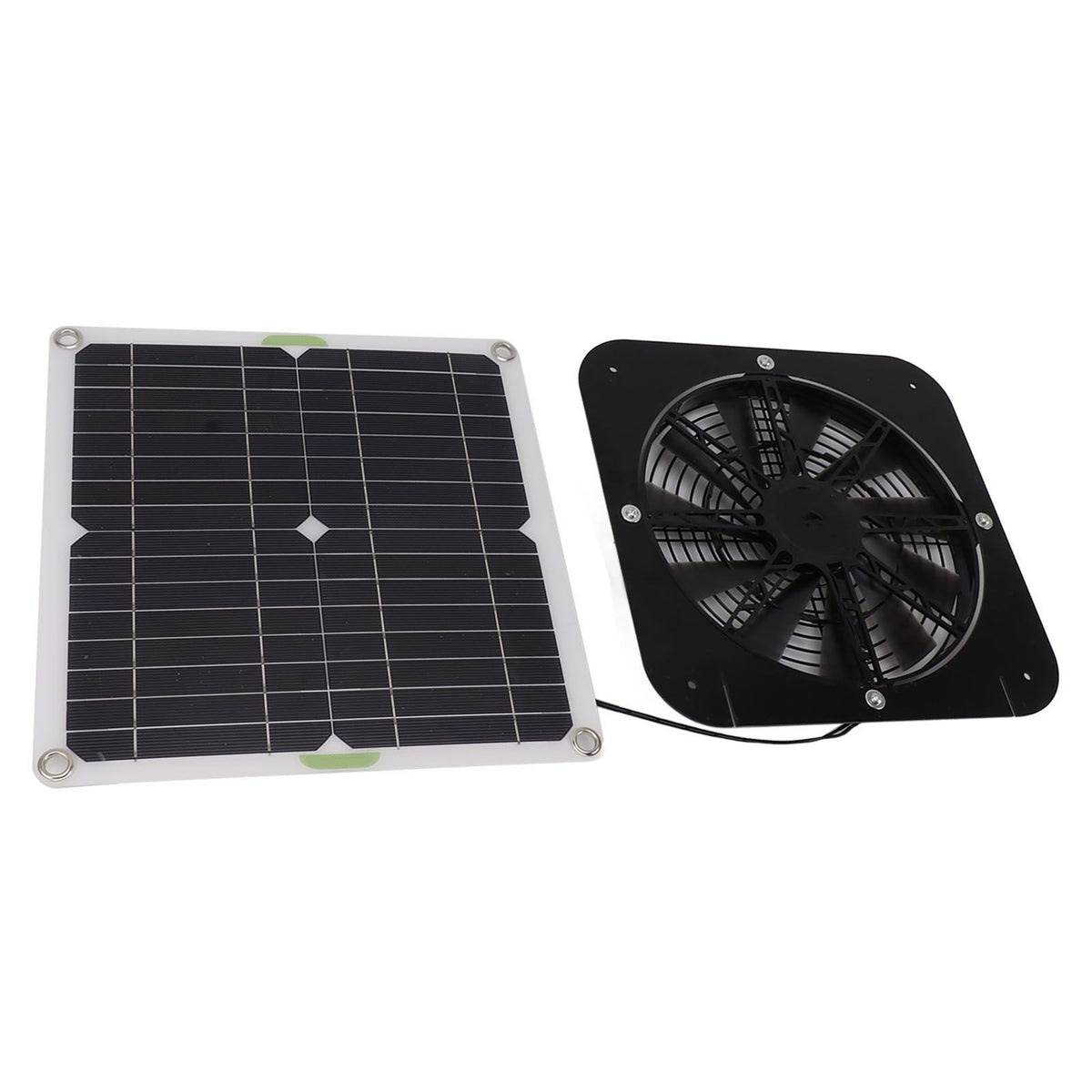 13.5 Inch Solar Powered Fan 100W Round Effective Cooling Solar Panel Fan Kit For Greenhouse Chicken Coop Dog Kennel