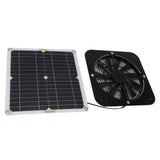 13.5 Inch Solar Powered Fan 100W Round Effective Cooling Solar Panel Fan Kit For Greenhouse Chicken Coop Dog Kennel