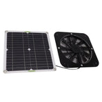 13.5 Inch Solar Powered Fan 100W Round Effective Cooling Solar Panel Fan Kit For Greenhouse Chicken Coop Dog Kennel