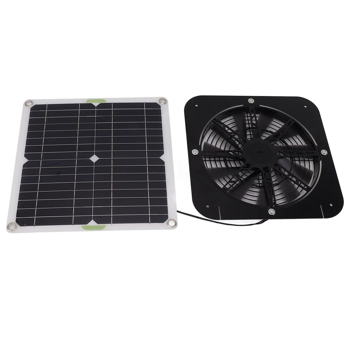 13.5 Inch Solar Powered Fan 100W Round Effective Cooling Solar Panel Fan Kit For Greenhouse Chicken Coop Dog Kennel