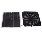 13.5 Inch Solar Powered Fan 100W Round Effective Cooling Solar Panel Fan Kit For Greenhouse Chicken Coop Dog Kennel