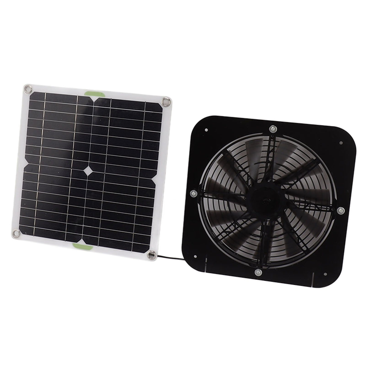 13.5 Inch Solar Powered Fan 100W Round Effective Cooling Solar Panel Fan Kit For Greenhouse Chicken Coop Dog Kennel