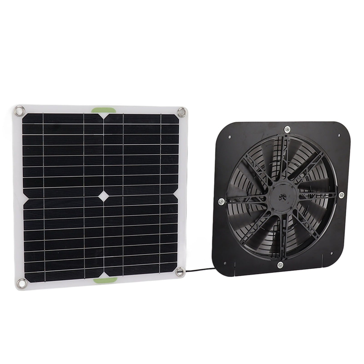 13.5 Inch Solar Powered Fan 100W Round Effective Cooling Solar Panel Fan Kit For Greenhouse Chicken Coop Dog Kennel