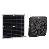 13.5 Inch Solar Powered Fan 100W Round Effective Cooling Solar Panel Fan Kit For Greenhouse Chicken Coop Dog Kennel