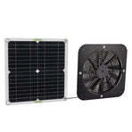 13.5 Inch Solar Powered Fan 100W Round Effective Cooling Solar Panel Fan Kit For Greenhouse Chicken Coop Dog Kennel