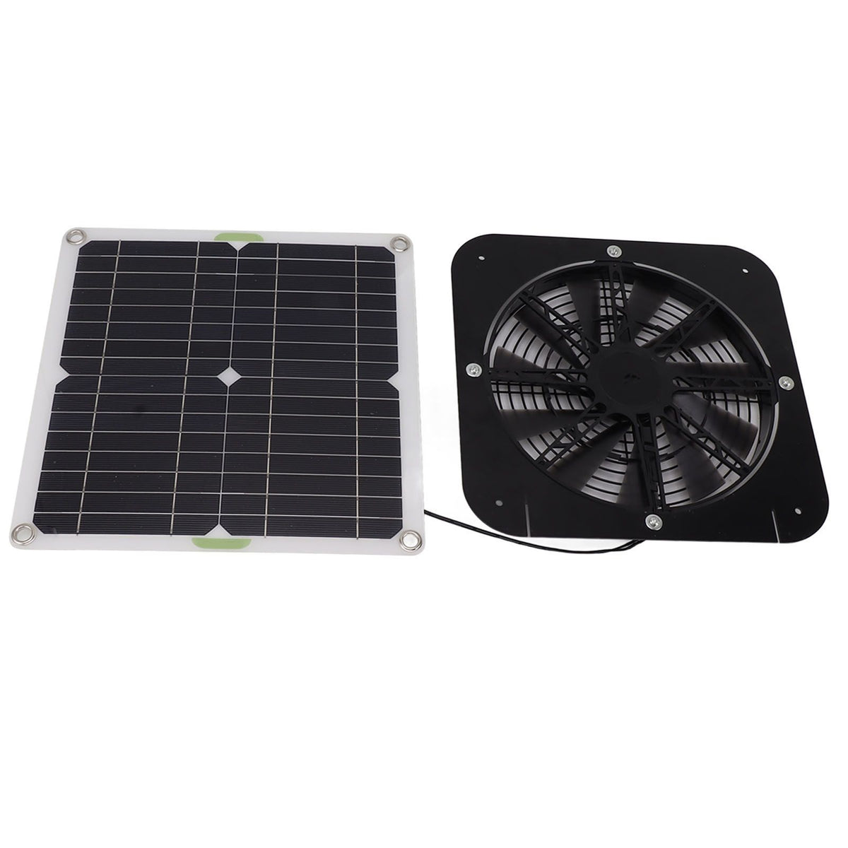 13.5 Inch Solar Powered Fan 100W Round Effective Cooling Solar Panel Fan Kit For Greenhouse Chicken Coop Dog Kennel