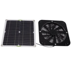 13.5 Inch Solar Powered Fan 100W Round Effective Cooling Solar Panel Fan Kit For Greenhouse Chicken Coop Dog Kennel