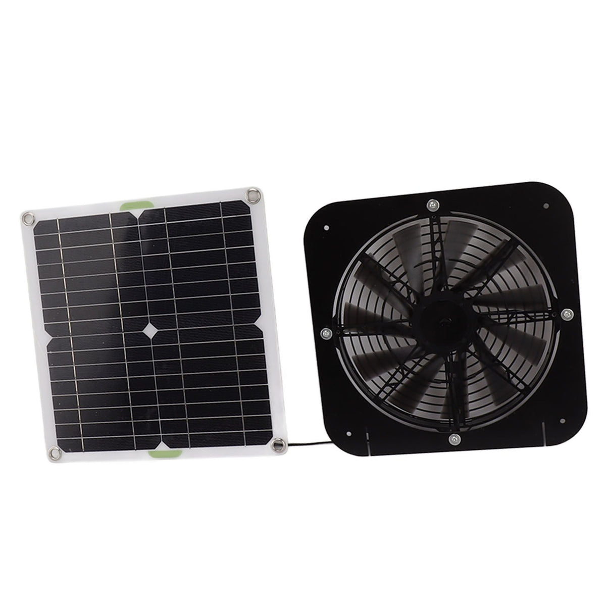 13.5 Inch Solar Powered Fan 100W Round Effective Cooling Solar Panel Fan Kit For Greenhouse Chicken Coop Dog Kennel