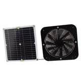 13.5 Inch Solar Powered Fan 100W Round Effective Cooling Solar Panel Fan Kit For Greenhouse Chicken Coop Dog Kennel