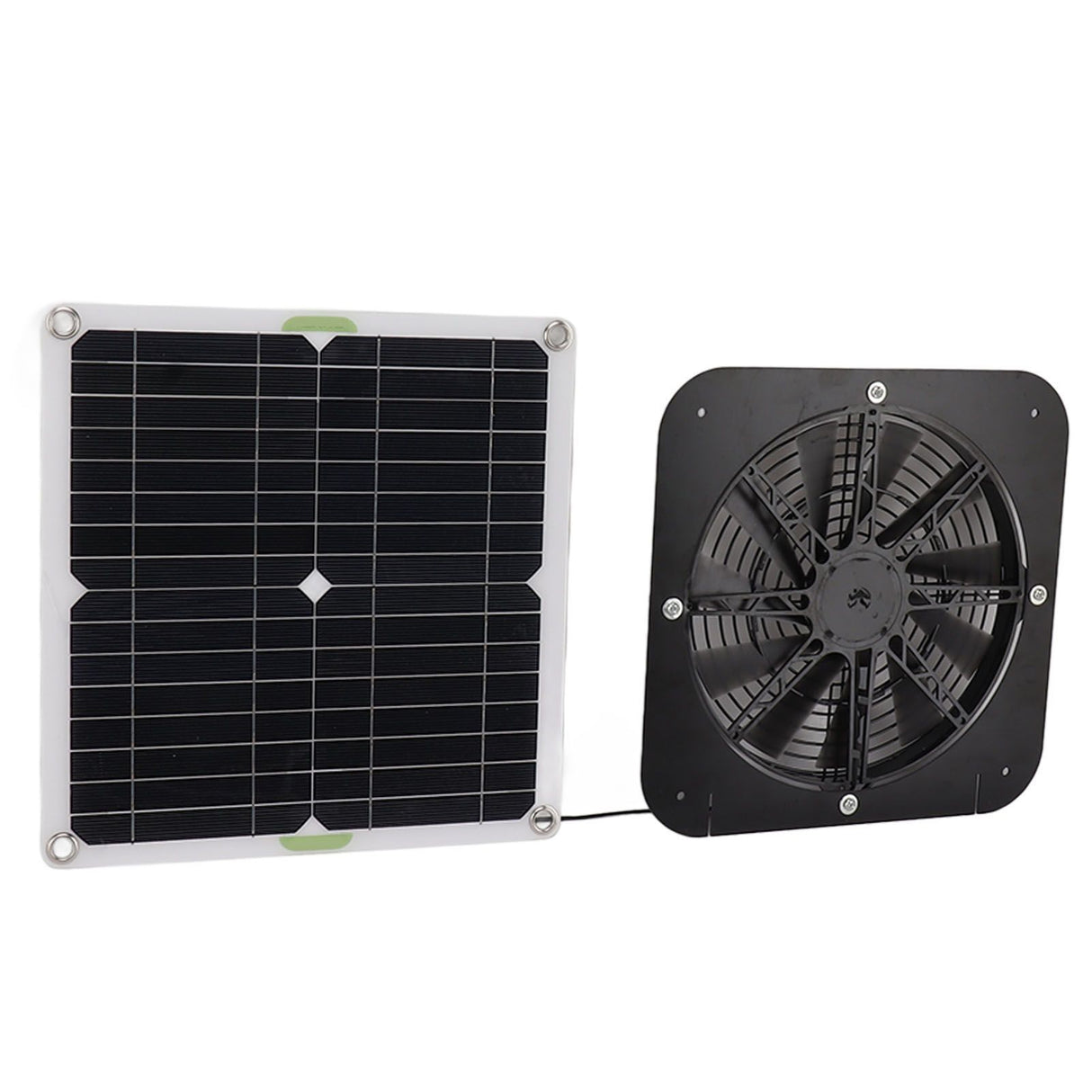 13.5 Inch Solar Powered Fan 100W Round Effective Cooling Solar Panel Fan Kit For Greenhouse Chicken Coop Dog Kennel