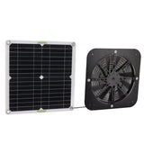 13.5 Inch Solar Powered Fan 100W Round Effective Cooling Solar Panel Fan Kit For Greenhouse Chicken Coop Dog Kennel