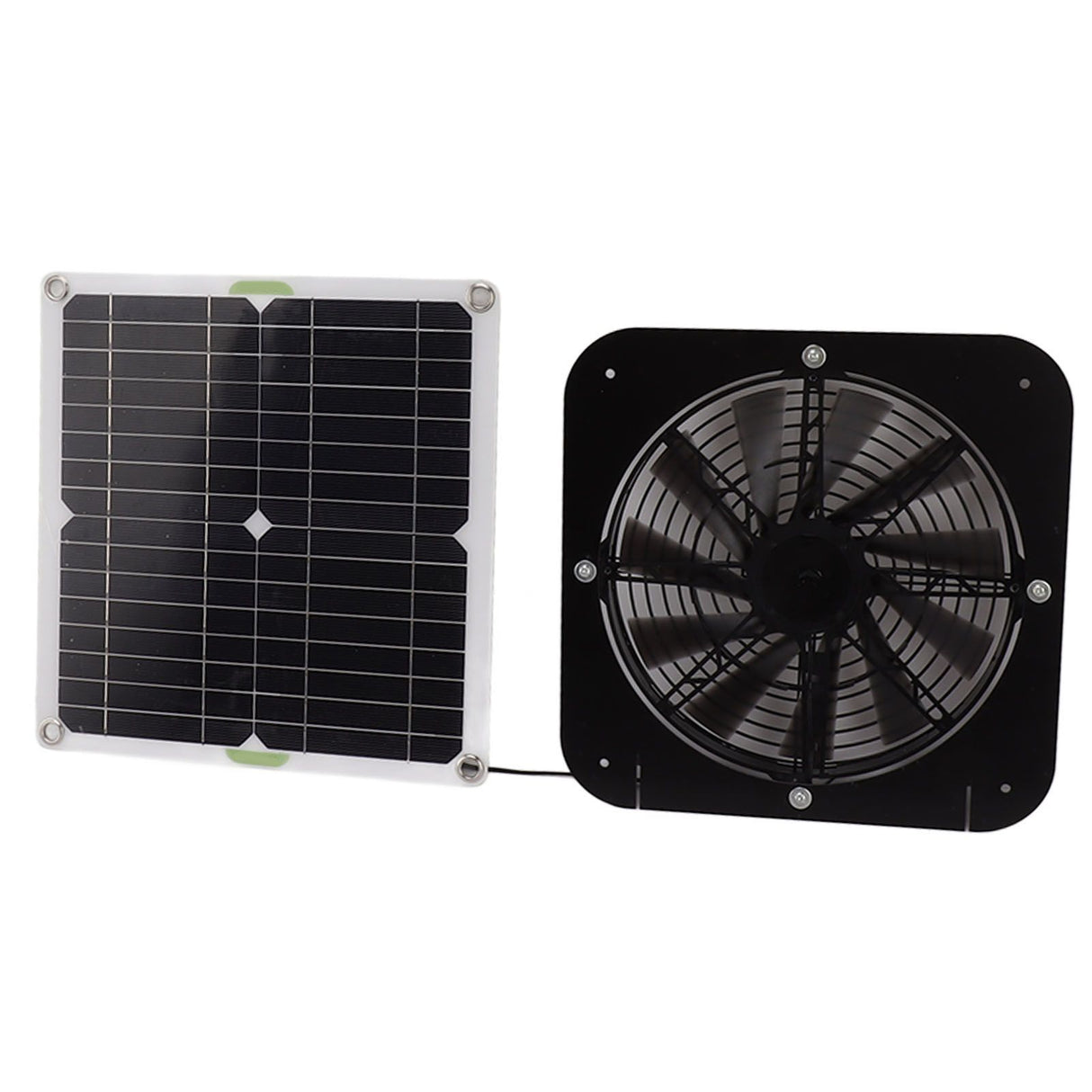 13.5 Inch Solar Powered Fan 100W Round Effective Cooling Solar Panel Fan Kit For Greenhouse Chicken Coop Dog Kennel