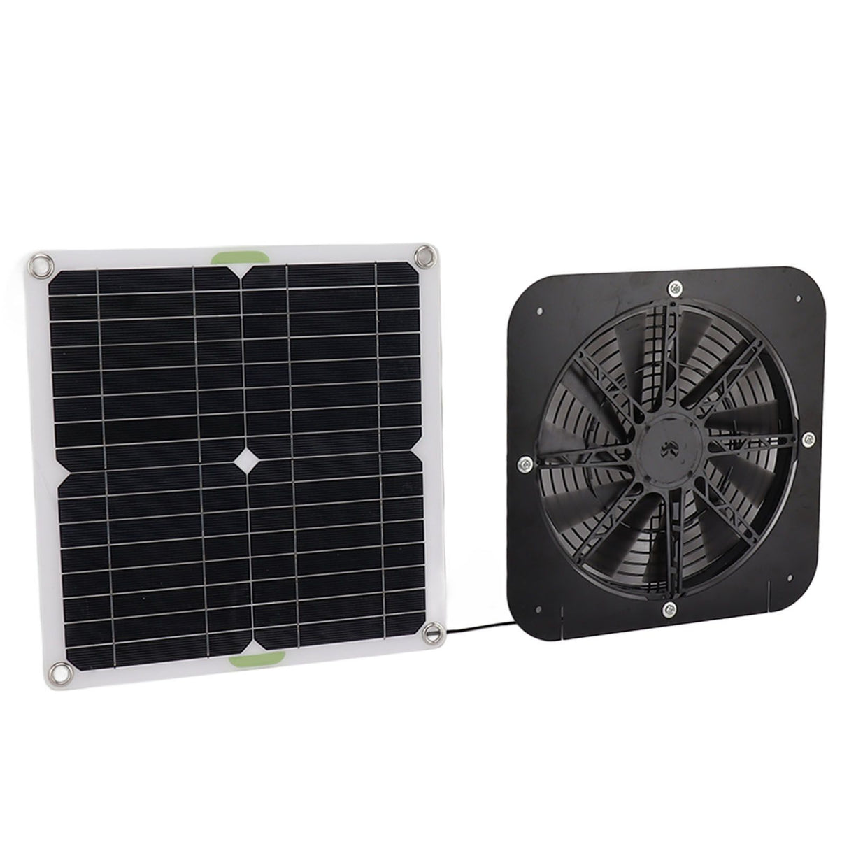 13.5 Inch Solar Powered Fan 100W Round Effective Cooling Solar Panel Fan Kit For Greenhouse Chicken Coop Dog Kennel