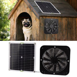 13.5 Inch Solar Powered Fan 100W Round Effective Cooling Solar Panel Fan Kit For Greenhouse Chicken Coop Dog Kennel