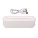 Flame Diffusers 7 Colors USB Portable Practical Simple Operation Fire Air Humidifier for Room Bedroom Office White