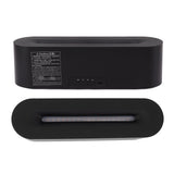 Flame Diffusers 7 Colors USB Portable Practical Simple Operation Fire Air Humidifier for Room Bedroom Office Black