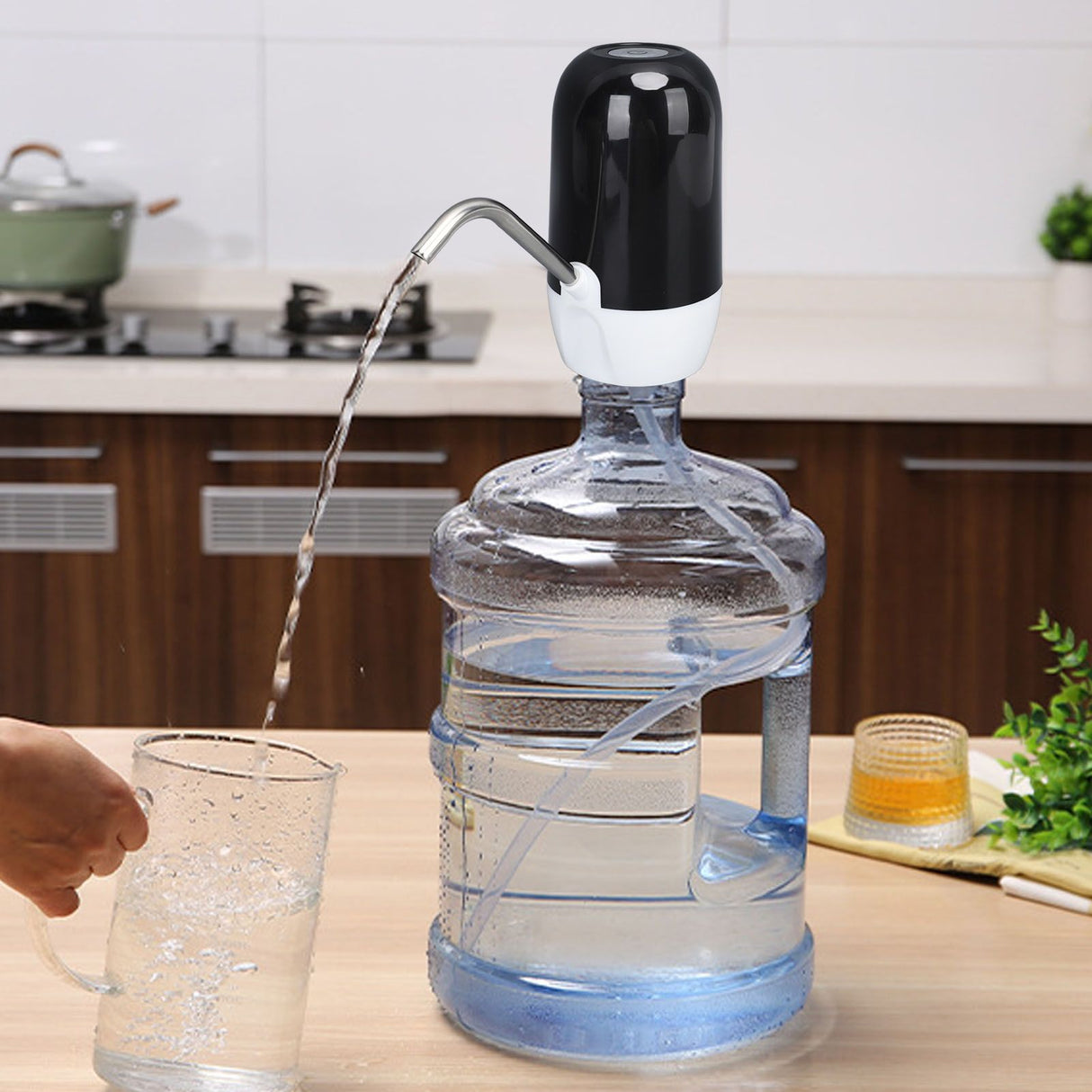 Household Small Electric Water Bottle Dispenser Mute Automatic Electric Drinking Water Bottle Pump with Dual Pump