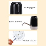 Household Small Electric Water Bottle Dispenser Mute Automatic Electric Drinking Water Bottle Pump with Dual Pump - Extra Image
