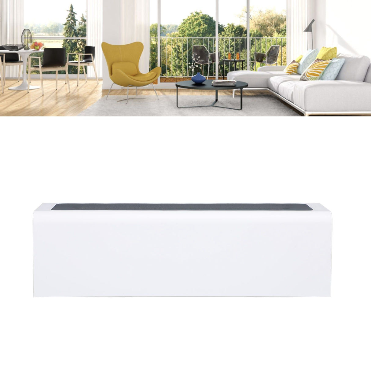 Essential Oil Diffuser 150ml Aromatherapy Humidifier Colorful Flame Light Quiet Operation USB Powered Mist Diffuser White