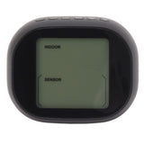 Wireless Indoor Outdoor Thermometer Black Temperature Humidity Monitor Daily High and Low Large Display Room Thermometer - Side View