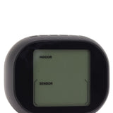 Wireless Indoor Outdoor Thermometer Black Temperature Humidity Monitor Daily High and Low Large Display Room Thermometer - Rear View