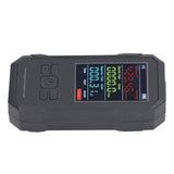 Radiation Detector Black Digital EMF Meter LED Display Handheld RF Electric Field Magnetic Field Level Alert Geiger Counter - Top-Down View
