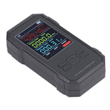 Radiation Detector Black Digital EMF Meter LED Display Handheld RF Electric Field Magnetic Field Level Alert Geiger Counter - Rear View