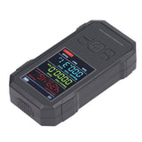 Radiation Detector Black Digital EMF Meter LED Display Handheld RF Electric Field Magnetic Field Level Alert Geiger Counter - Close-Up Angle