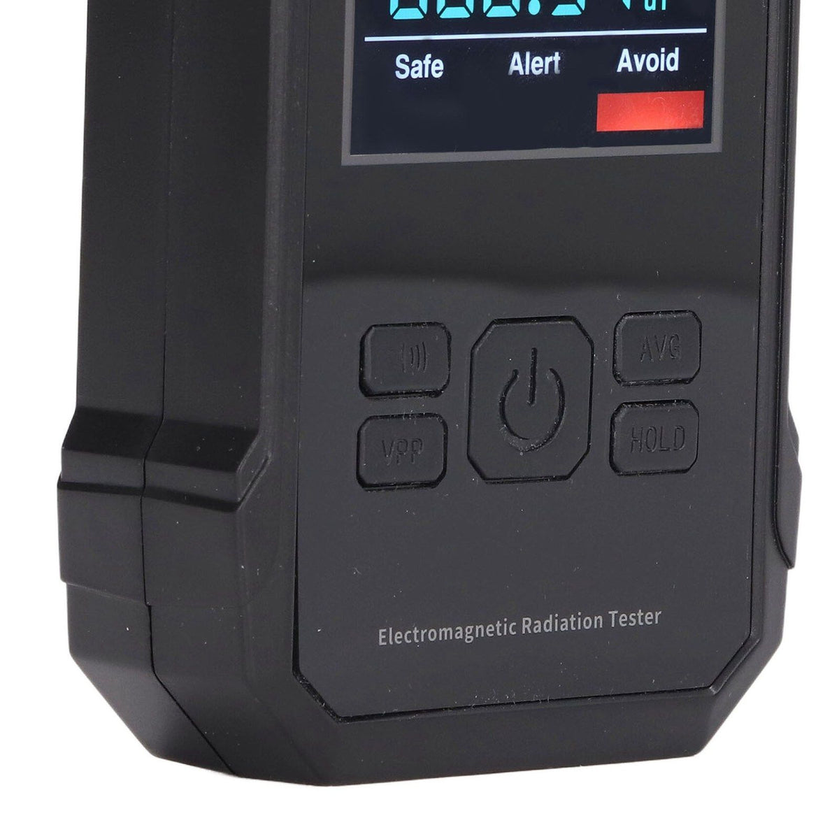 Radiation Detector Black Digital EMF Meter LED Display Handheld RF Electric Field Magnetic Field Level Alert Geiger Counter