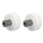 2 PCS Meat Grinder Gear Plastic and Stainless Steel Accuracy Control Sausage Machine Gear for Food Making