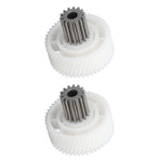 2 PCS Meat Grinder Gear Plastic and Stainless Steel Accuracy Control Sausage Machine Gear for Food Making