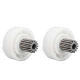 2 PCS Meat Grinder Gear Plastic and Stainless Steel Accuracy Control Sausage Machine Gear for Food Making