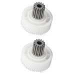 2 PCS Meat Grinder Gear Plastic and Stainless Steel Accuracy Control Sausage Machine Gear for Food Making