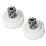 2 PCS Meat Grinder Gear Plastic and Stainless Steel Accuracy Control Sausage Machine Gear for Food Making