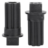 2 PCS Meat Grinder Screw Coupling Black Plastic Quick Installation Meat Grinder Screw Coupling Sleeve for Kenwood