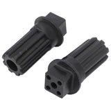 2 PCS Meat Grinder Screw Coupling Black Plastic Quick Installation Meat Grinder Screw Coupling Sleeve for Kenwood