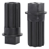 2 PCS Meat Grinder Screw Coupling Black Plastic Quick Installation Meat Grinder Screw Coupling Sleeve for Kenwood