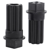 2 PCS Meat Grinder Screw Coupling Black Plastic Quick Installation Meat Grinder Screw Coupling Sleeve for Kenwood