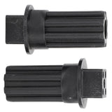 2 PCS Meat Grinder Screw Coupling Black Plastic Quick Installation Meat Grinder Screw Coupling Sleeve for Kenwood