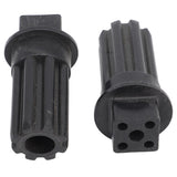 2 PCS Meat Grinder Screw Coupling Black Plastic Quick Installation Meat Grinder Screw Coupling Sleeve for Kenwood
