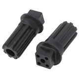 2 PCS Meat Grinder Screw Coupling Black Plastic Quick Installation Meat Grinder Screw Coupling Sleeve for Kenwood - Low Angle