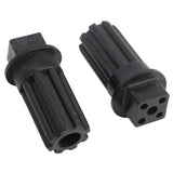 2 PCS Meat Grinder Screw Coupling Black Plastic Quick Installation Meat Grinder Screw Coupling Sleeve for Kenwood - Extra Image