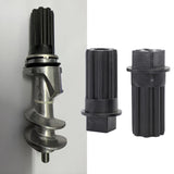 2 PCS Meat Grinder Screw Coupling Black Plastic Quick Installation Meat Grinder Screw Coupling Sleeve for Kenwood
